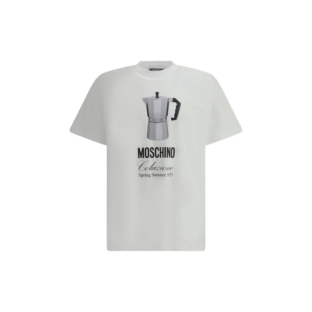【送料&関税込】Moschino T-shirt With Coffee Maker Moschino T-Shirt with coffee maker