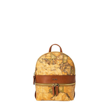 Alviero Martini Prima Classe Beige Leather Backpack