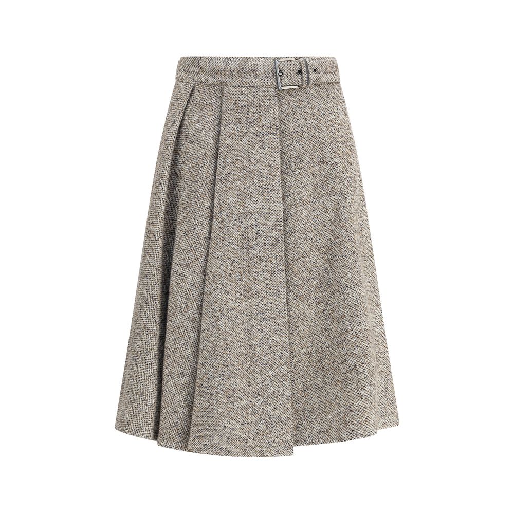 スカート BRUNELLO CUCINELLI Virgin wool and silk midi skirt Brunello Cucinelli Virgin wool midi Skirt