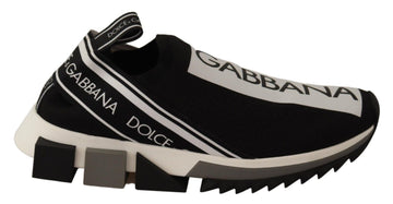 Dolce & Gabbana Chic Monochrome Sorrento Slip-On Sneakers
