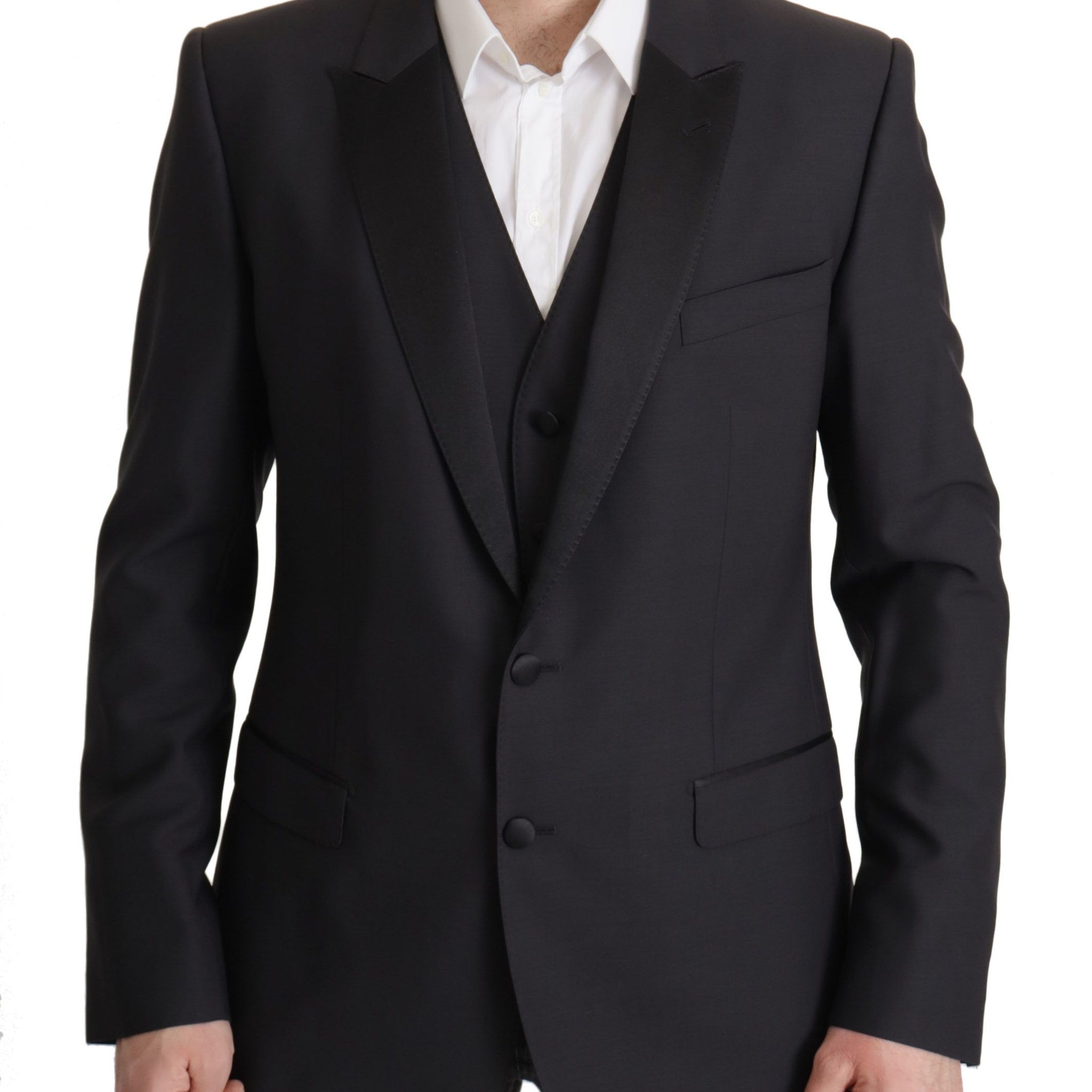 Dolce & Gabbana Dark Blue Single Breasted MARTINI Blazer