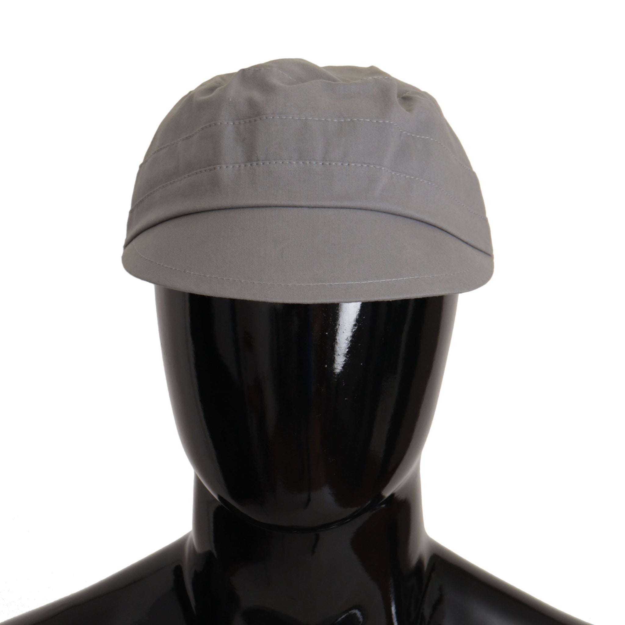 Dolce & Gabbana Gray Newsboy Cap Men Capello Cotton Hat