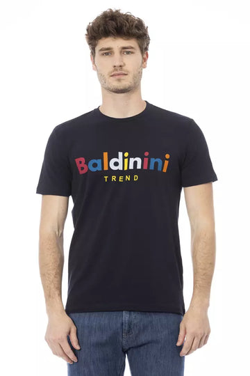 Baldinini Trend Blue Cotton Men's T-Shirt