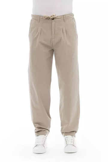 Baldinini Trend Beige Cotton Men Chino Pant