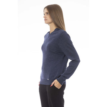 Baldinini Trend Blue Viscose Women Sweater