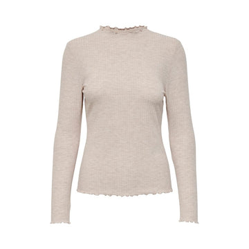 Only Beige Polyester Sweater