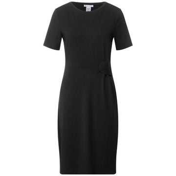 Street One Black Cotton Midi