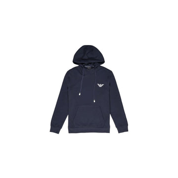 Emporio Armani Underwear Blue Cotton Hoody