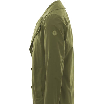 People Of Shibuya Green Recycled Polyester Men Trench Coat