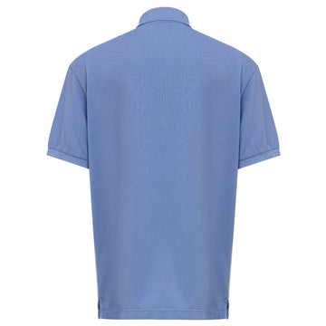 Canali Blue Cotton Polo Shirt