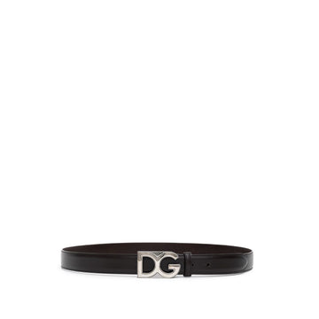 Dolce & Gabbana Brown Calfskin Belt