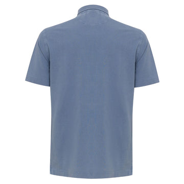 Corneliani Light Blue Cotton Polo Shirt