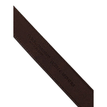 Dolce & Gabbana Brown Calfskin Belt
