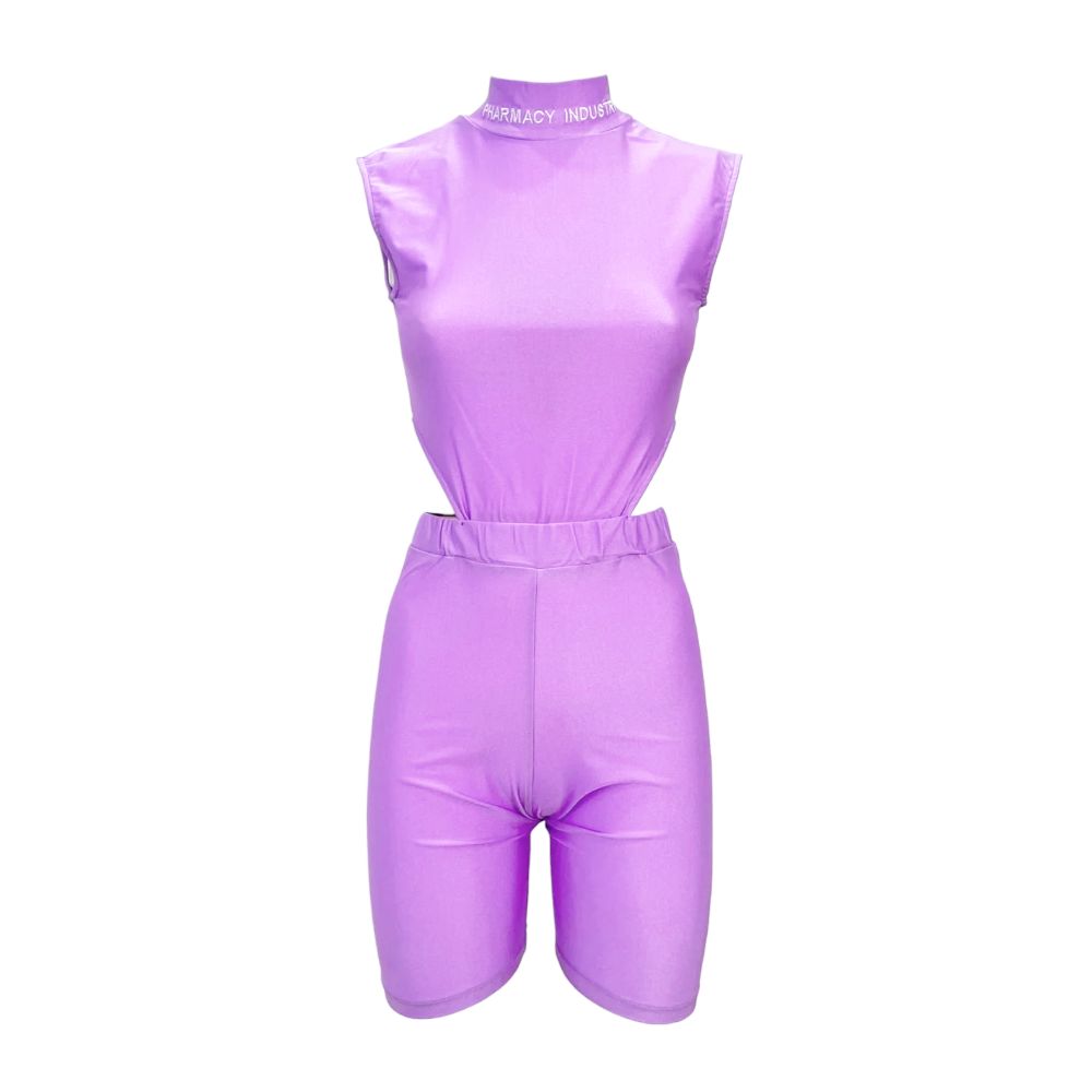 Pharmacy Industry Purple Lycra Women Tracksuit