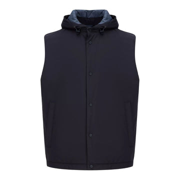 Herno Blue Nylon Vest