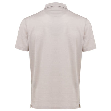 Corneliani White Cotton Polo Shirt