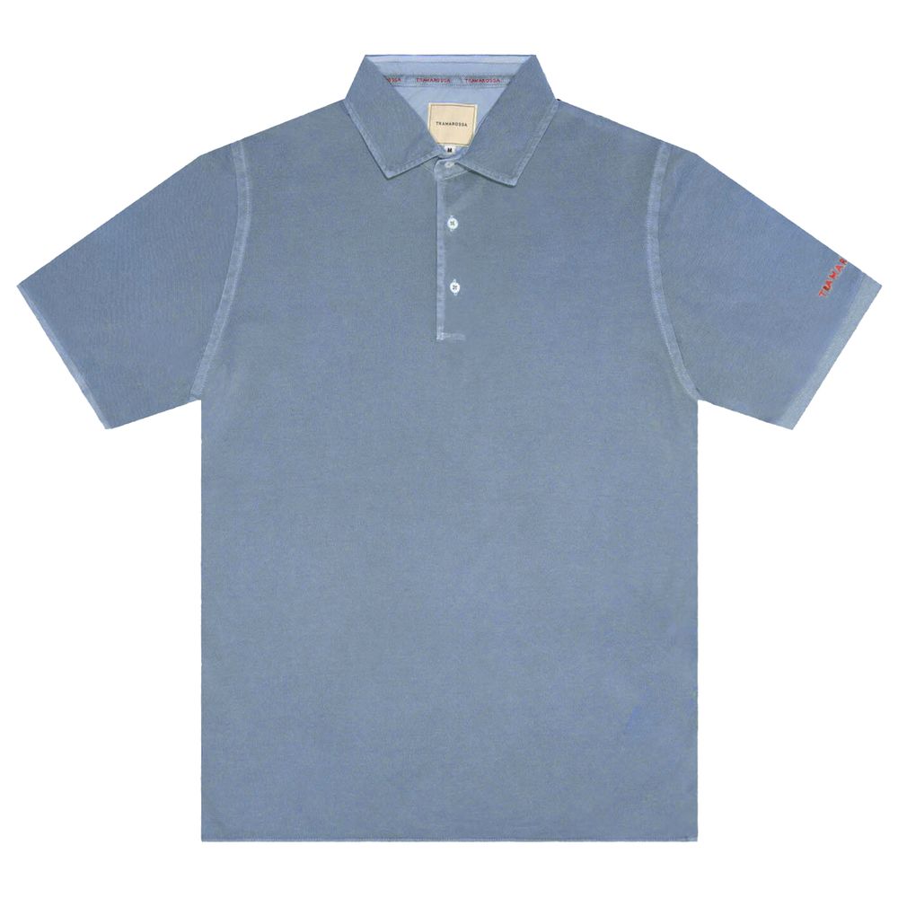 Tramarossa Light Blue Cotton Polo Shirt