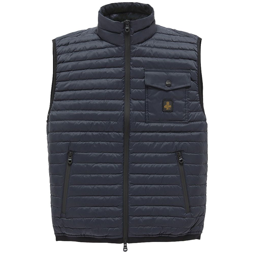 Refrigiwear Blue Nylon Men Vest with Down Padding