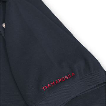 Tramarossa Blue Cotton Polo Shirt
