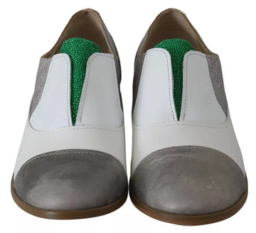 EBARRITO Multicolor Leather Slip-on Loafers Shoes