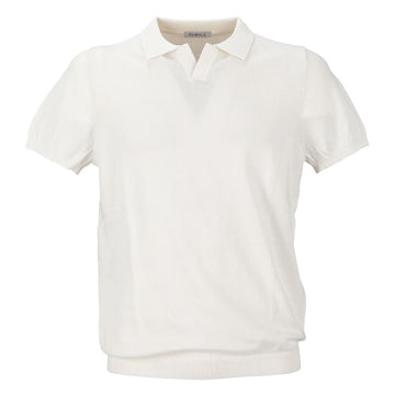 People Of Shibuya White Cotton Polo Shirt