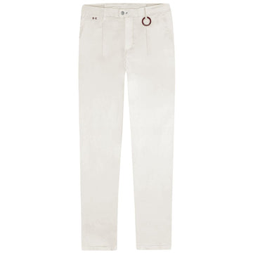 Tramarossa White Cotton Jeans & Pant