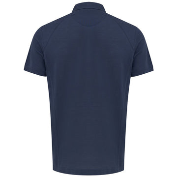 Corneliani Navy Blue Cotton Polo Shirt