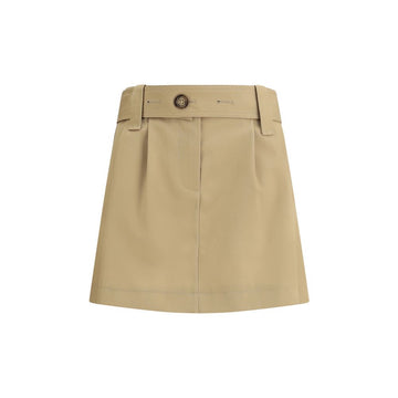 Moncler Cotton gabardine Miniskirt