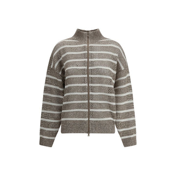 Brunello Cucinelli Open knit design Cardigan with sequins