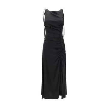 Ganni Satin Long Dress