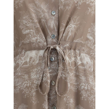 Ella Toile de jouy chemisier Dress
