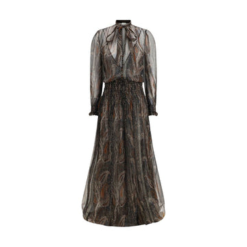 Saint Laurent Long lavallière Dress