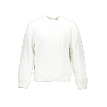 Calvin Klein White Cotton Unisex Sweatshirt
