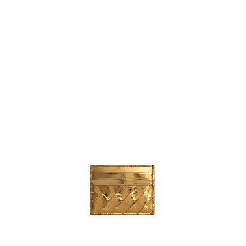 Bottega Veneta Gold Leather Wallet