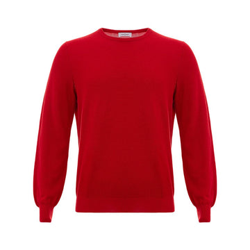 Gran Sasso Red Cotton Sweater