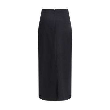 Lardini Virgin Wool Midi Skirt