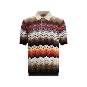 Missoni ZigZag Pattern Polo Shirt