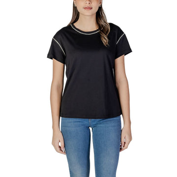 Liu Jo Black Cotton Tops & T-Shirt