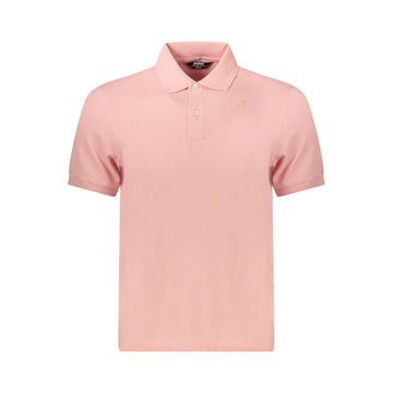 K-WAY Pink Cotton Men Polo Shirt