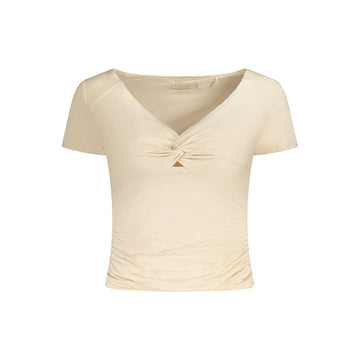 Guess Jeans Pink Modal Tops & T-Shirt