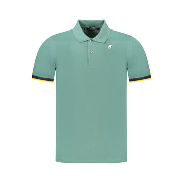 K-WAY Green Cotton Men Polo Shirt