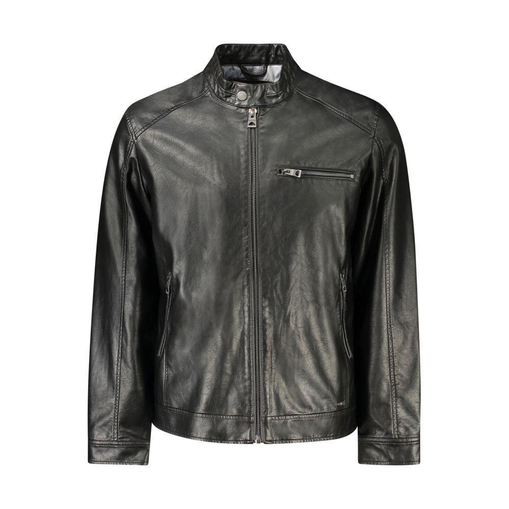 Guess Jeans Black Polyethylene Jacket