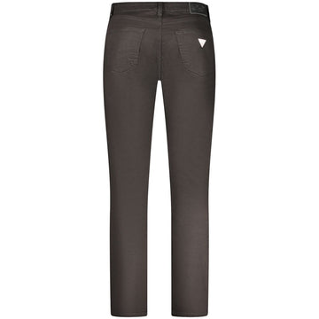 Guess Jeans Black Cotton Men Slim Jean