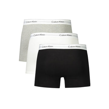 Calvin Klein Gray Cotton Men Boxer