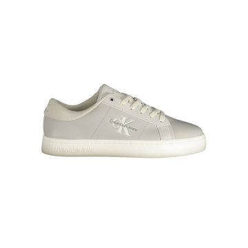 Calvin Klein Gray Leather Men Sneaker