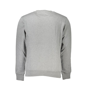 La Martina Gray Cotton Men Sweater