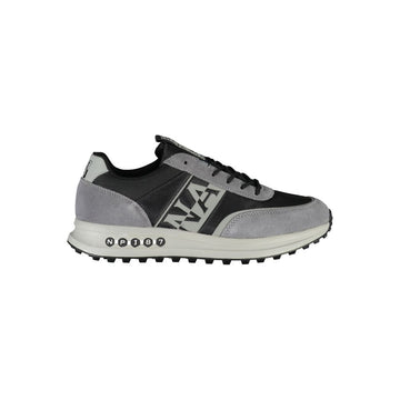 Napapijri Brown Leather Men Sneaker