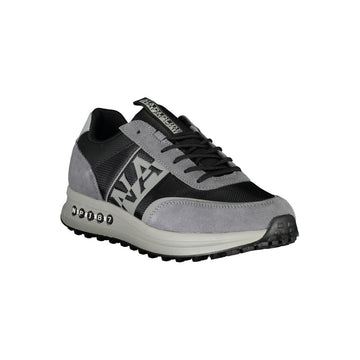 Napapijri Brown Leather Men Sneaker