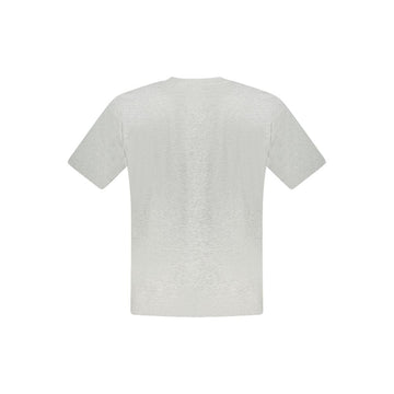 North Sails Gray Cotton Men T-Shirt
