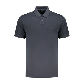 Hugo Boss Blue Cotton Polo Shirt